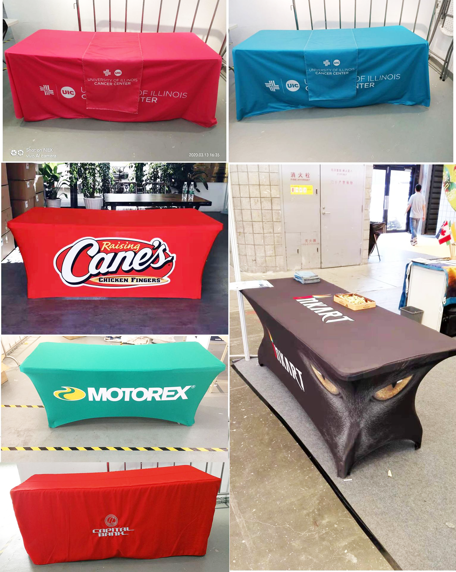 table cover for trade show